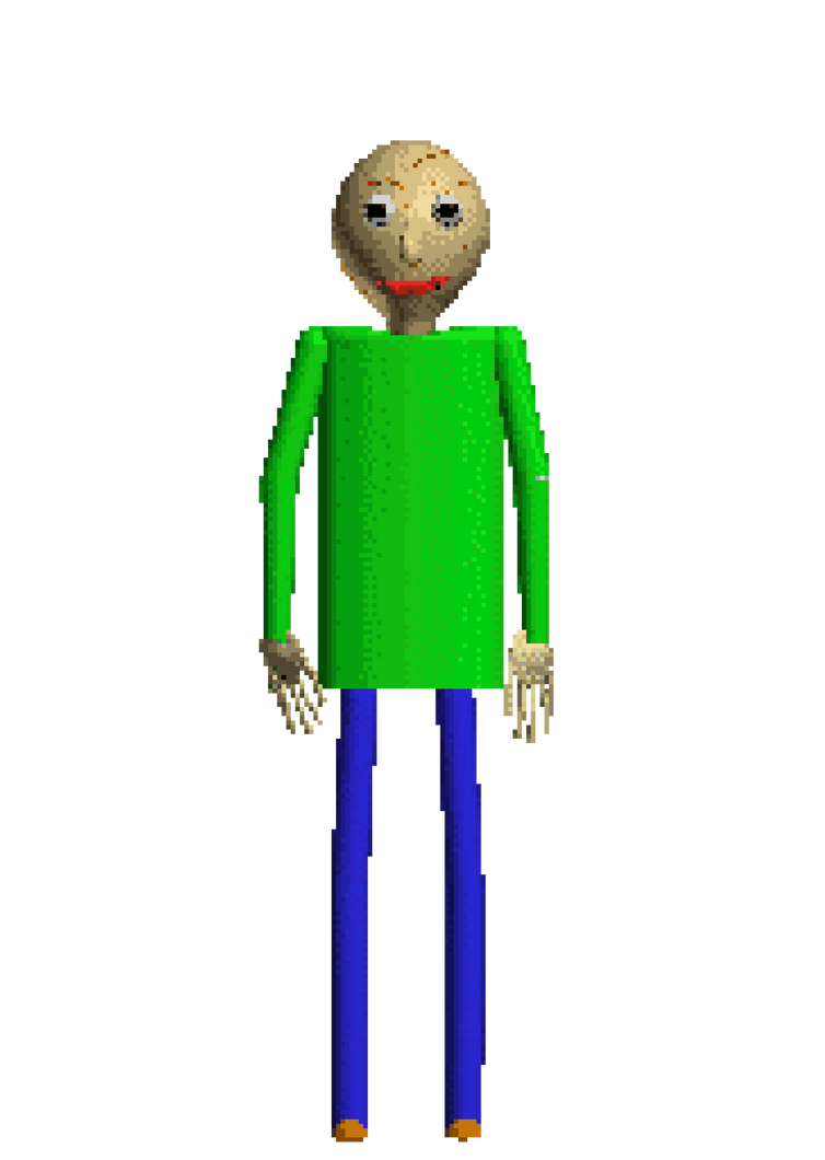 Baldi Standing Model Baldi But He Is In HD by Dragonsguard123 on DeviantArt