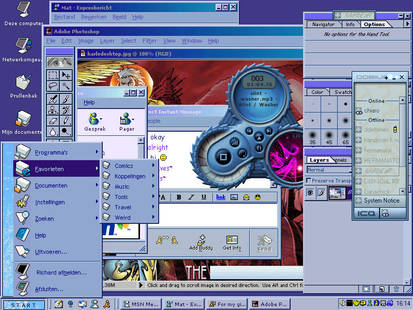 My blue desktop v2