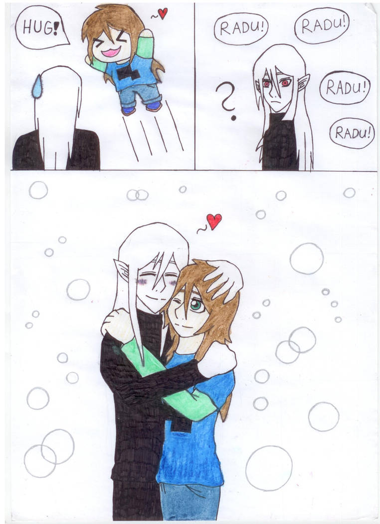 Hugging Radu by MysonTheBlueIllusion on DeviantArt