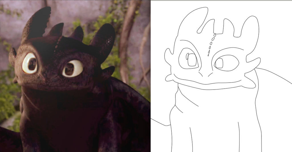 Toothless Large Drawing Toothless drawing 2 by tuppkam1 on DeviantArt