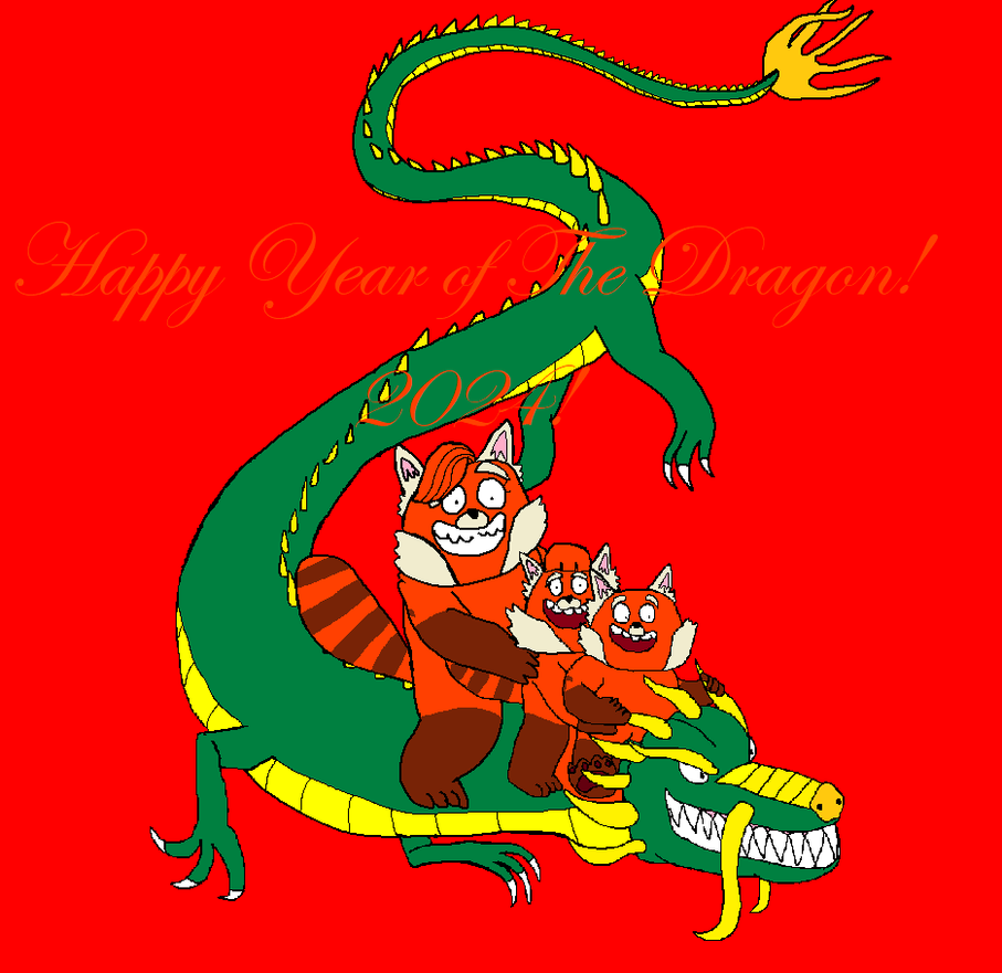 The Lee Family Riding a Chinese Dragon by DougalTheHedgehog on DeviantArt