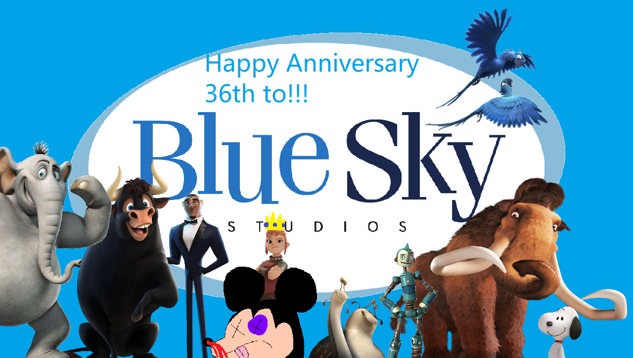 Happy Anniversary 36th Blue Sky Studios 2024! by DougalTheHedgehog
