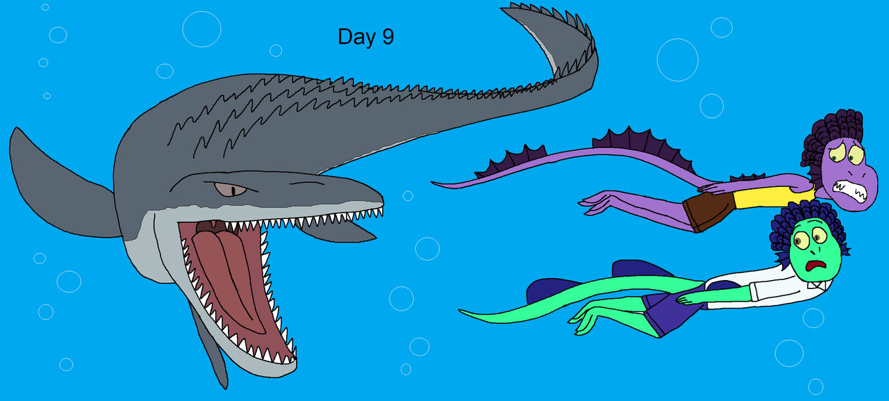 Zoobruary 2025: Day 9 Mosasaurus by DougalTheHedgehog on DeviantArt