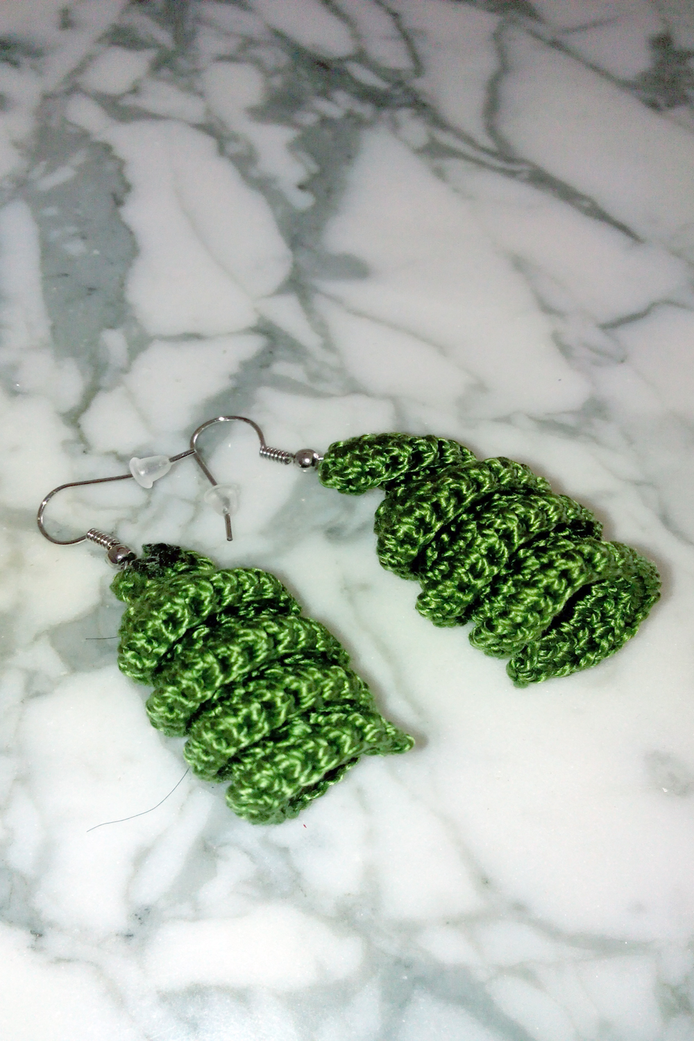 Green earrings