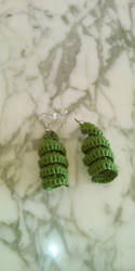 Green earrings 2