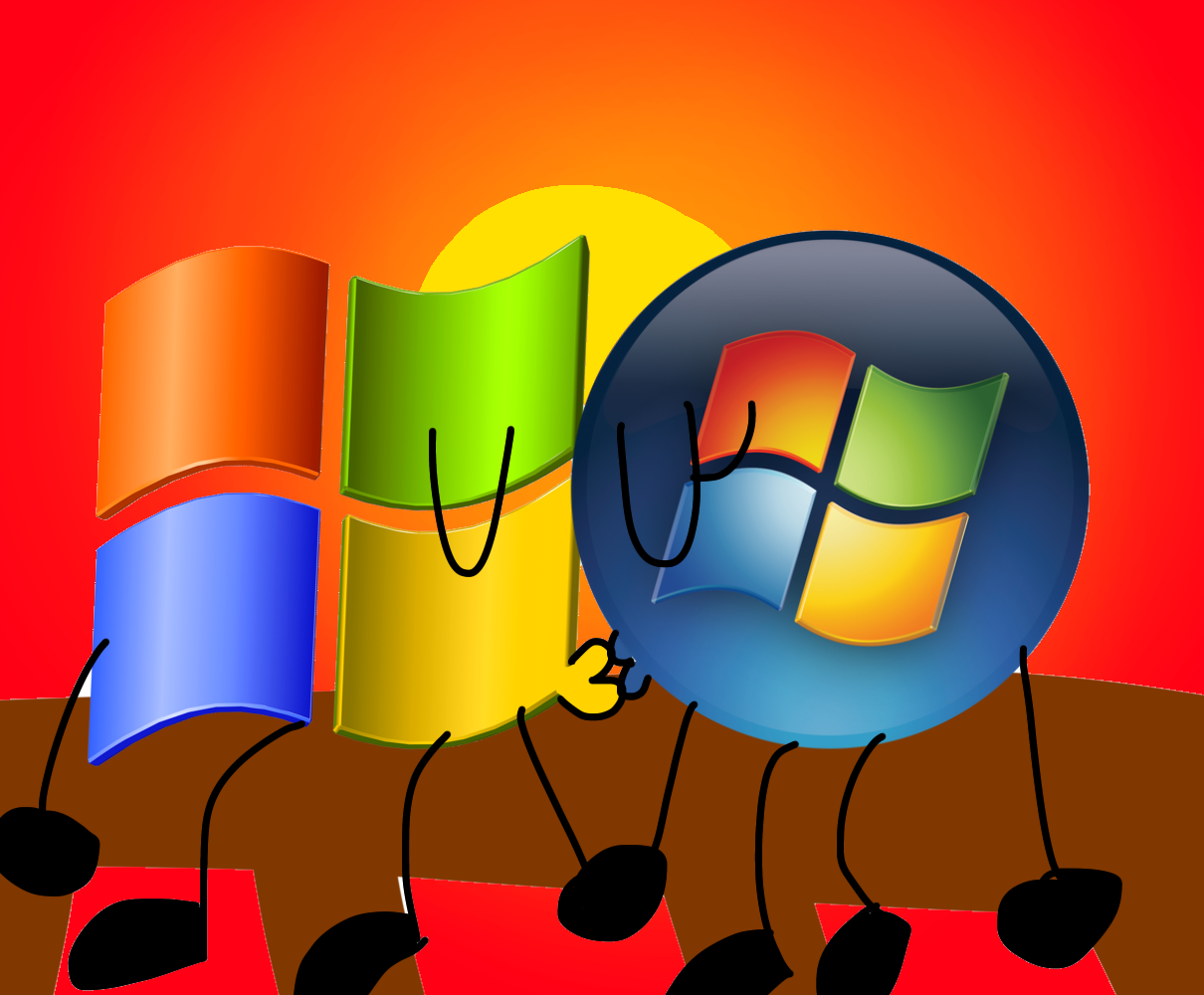 Windows Xp Screensaver Deviantart Windows XP and Windows Vista in the Sunset by MohamadouWindowsXP10 on ...