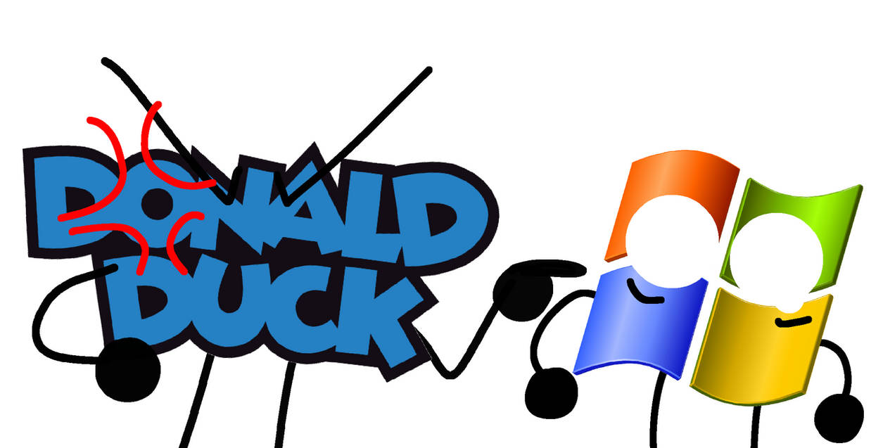 Donald Duck Logo raging at Windows XP by MohamadouWindowsXP10 on DeviantArt