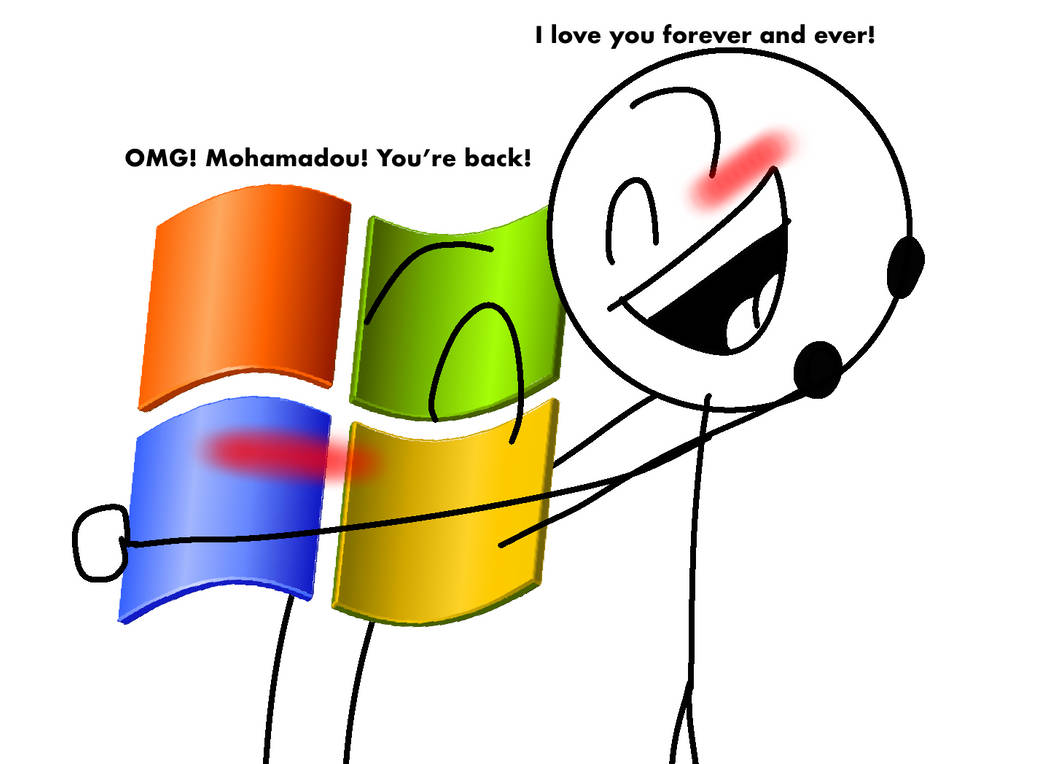 Windows XP hugs Me by MohamadouWindowsXP10 on DeviantArt