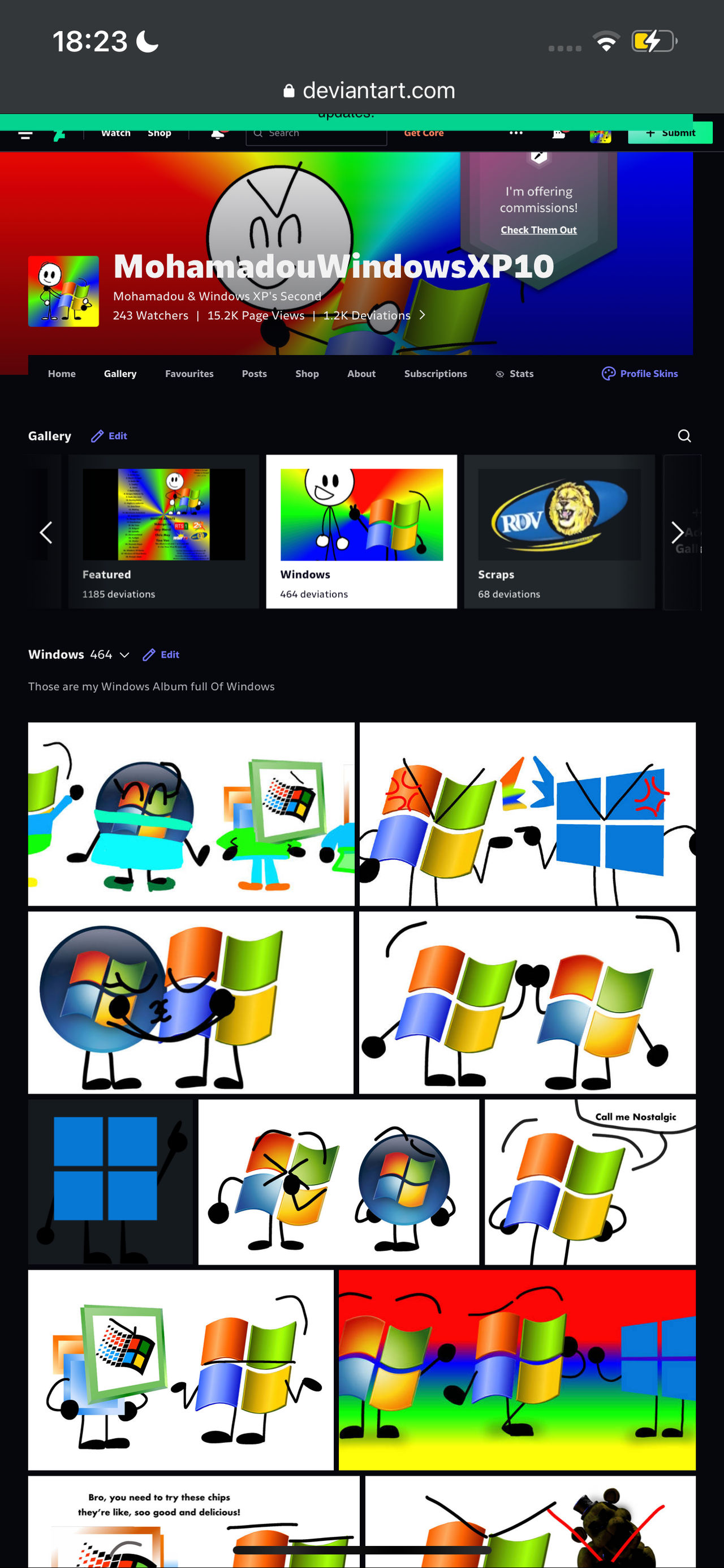 Windows Deviantart Computer My Beautiful Devianart Account by MohamadouWindowsXP10 on DeviantArt