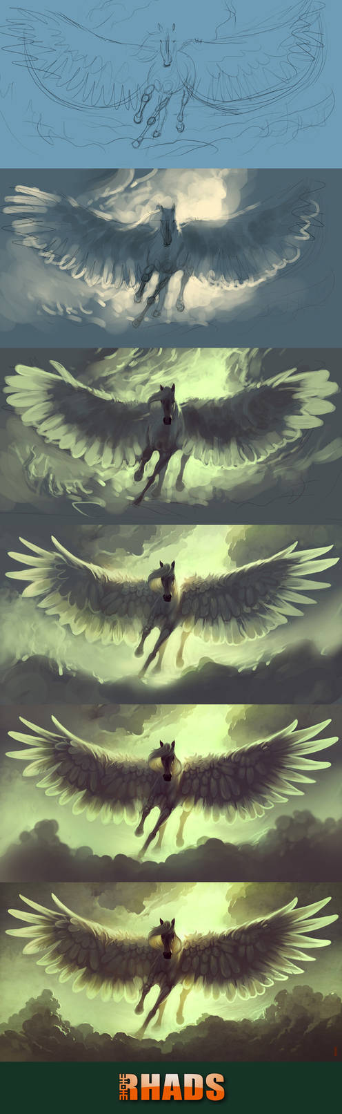 Process of Sky Horse by RHADS