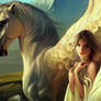 Girl and Pegasus Fragment