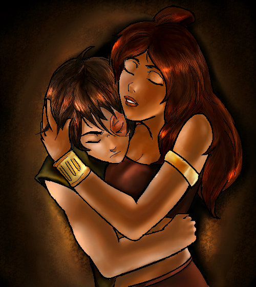 Zuko and Katara Embrace