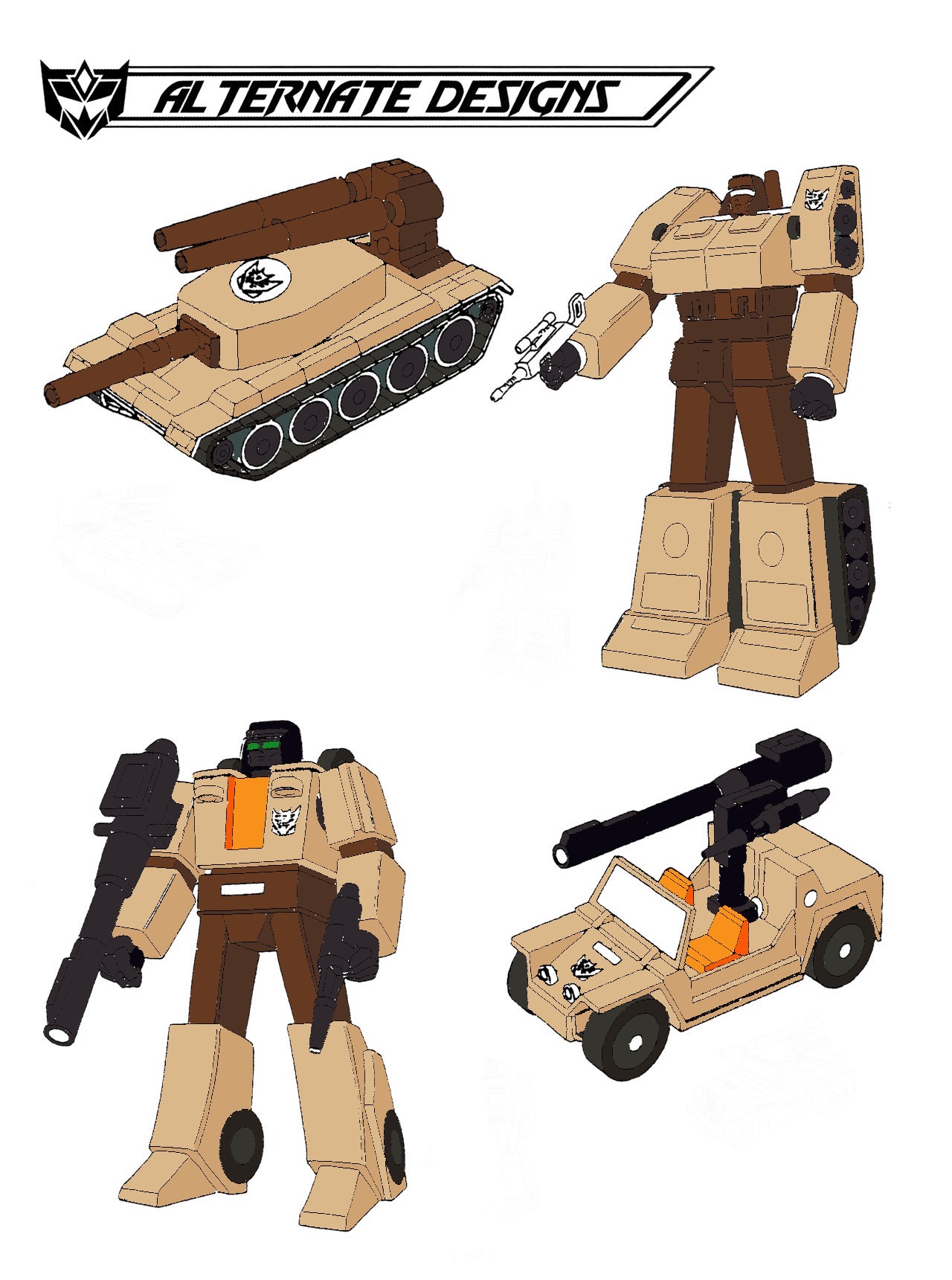G1 Deceptacon battle soldiers by LiamCathey on DeviantArt