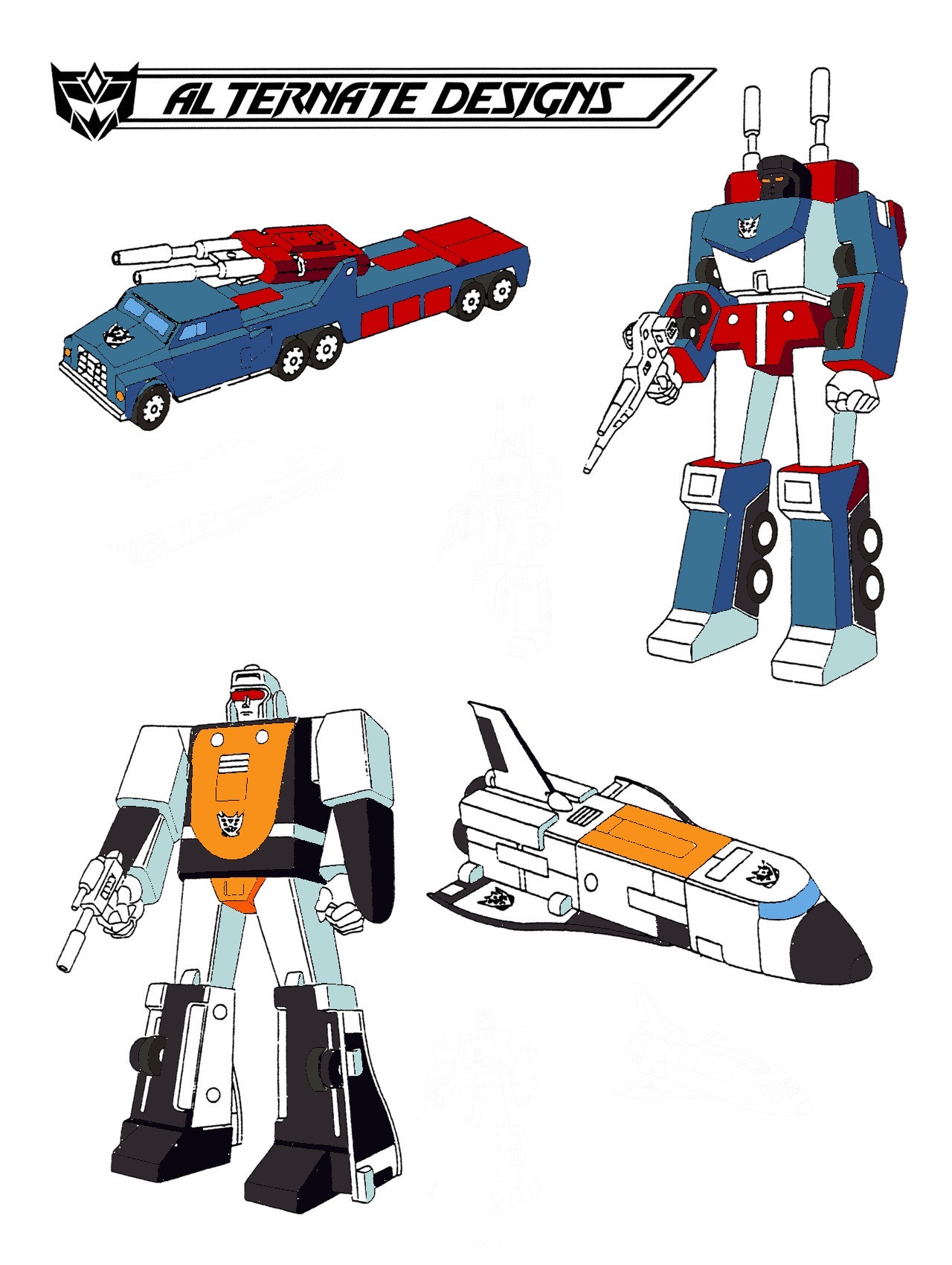 G1 Deceptacon launch fleet by LiamCathey on DeviantArt