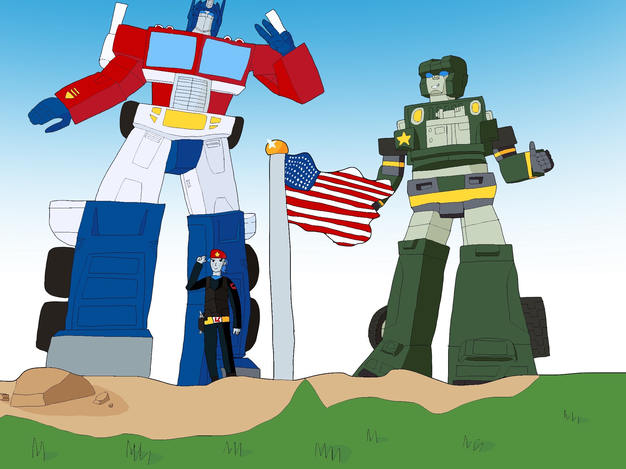 80 years of Dday, 40 years of Transformers by LiamCathey on DeviantArt