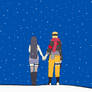 NaruHina in the snow
