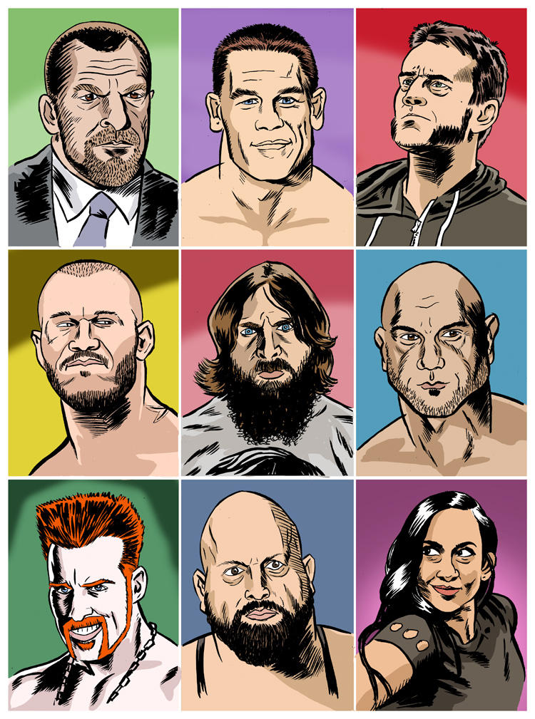 The Faces Of Wwe