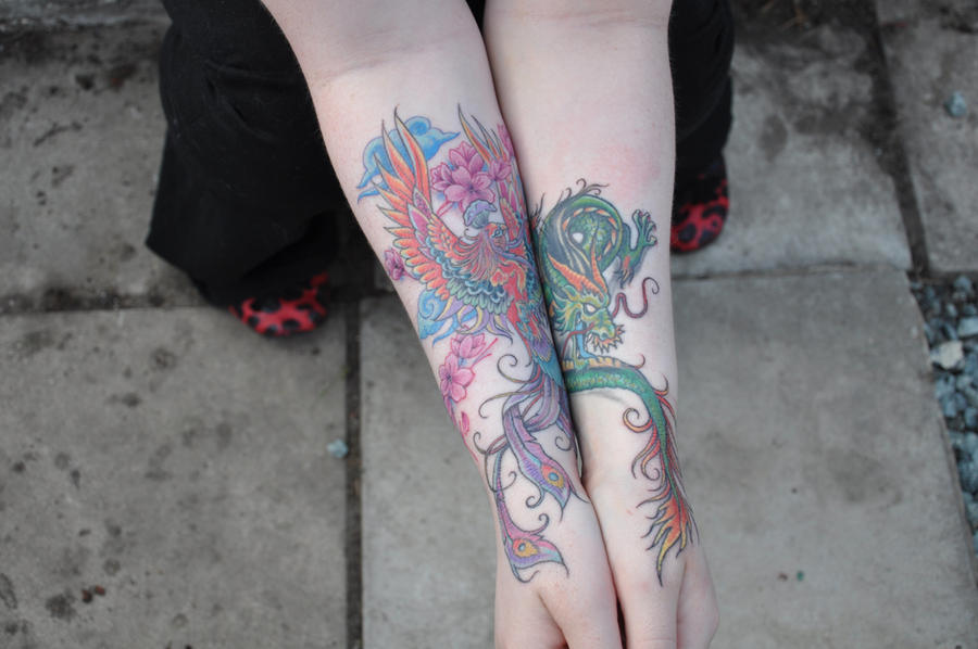 Dragon and Phoenix Tattoos