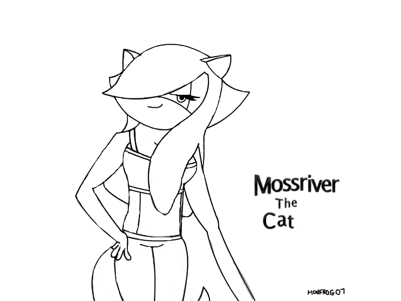 Lineart: Mossriver the Cat