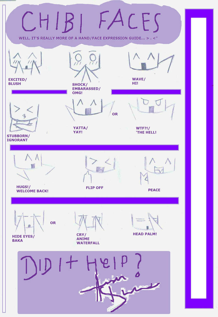 +Chibi Face-Expression+Guide+ by alpacamuart on DeviantArt