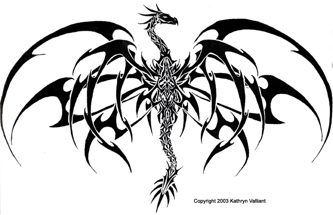 Kats Dragon Tattoo Version 2 by wasurera