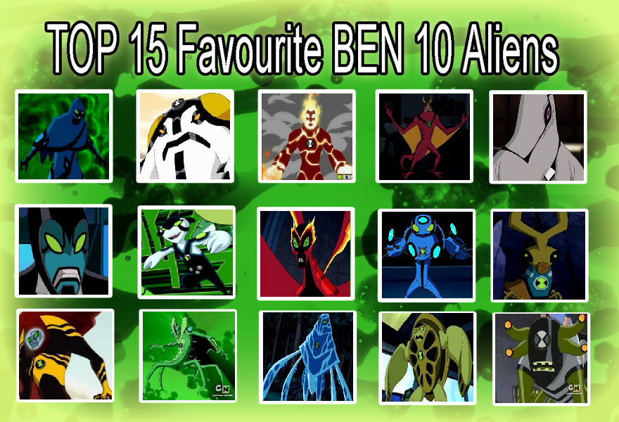 Top 10 Favourite Ben 10 Aliens