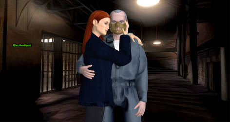 Clarice Starling and Hannibal Lecter