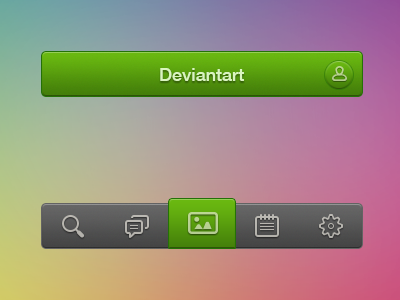 Deviantart - iPhone App GUI