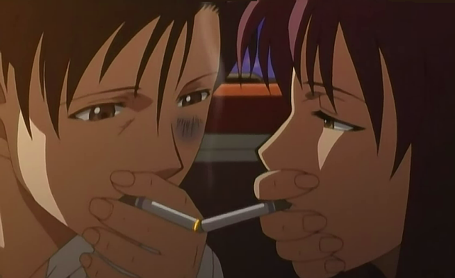 cigarette kiss black lagoon Rock and Revy Argue, - Musing's on Anime Imagery black lagoon