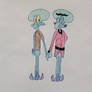 Squidward x Squilliam Holding Hands