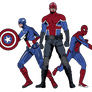 Captains and Spider-Man T-Shirt Design