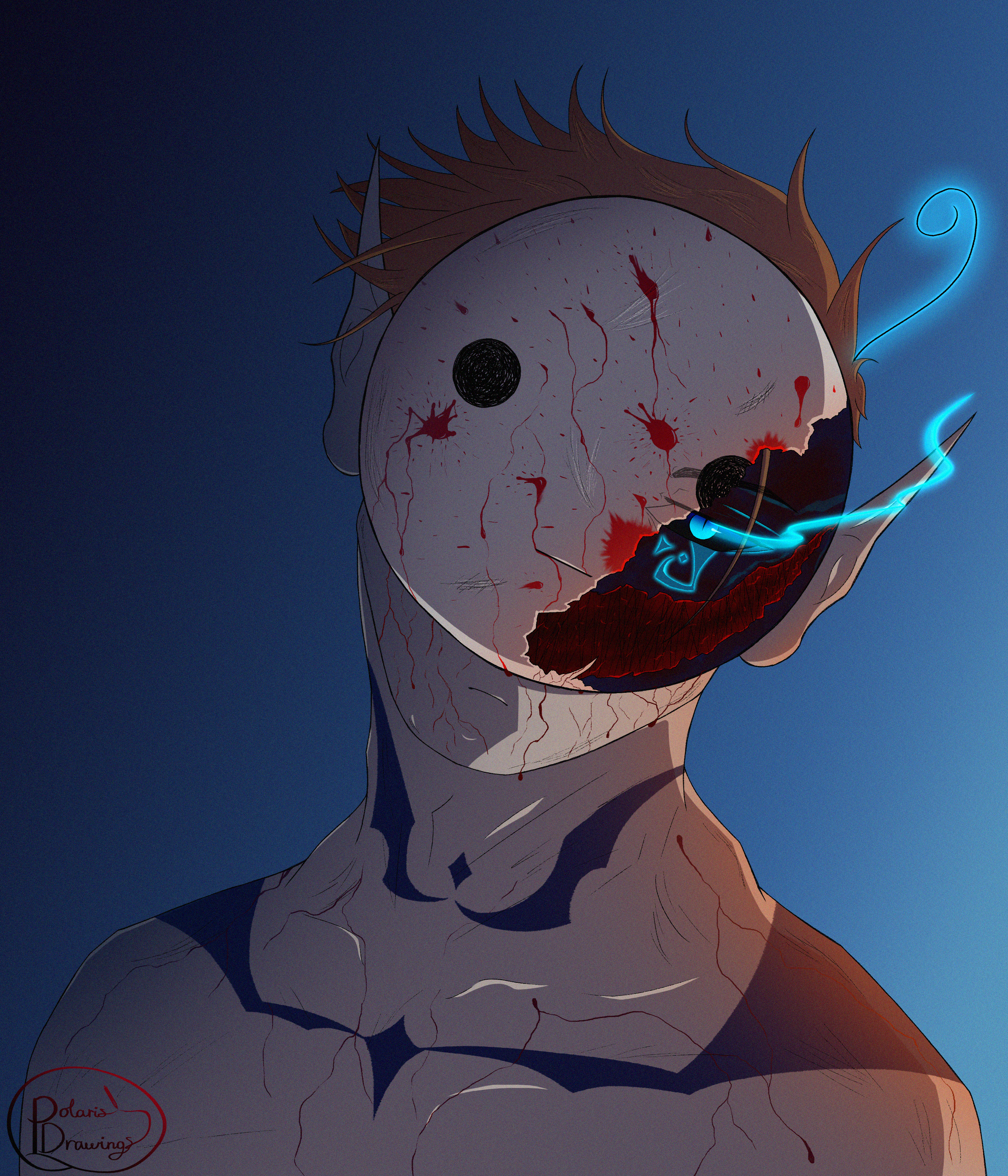 Goretober - Day 3 Masked - Demon Cryaotic