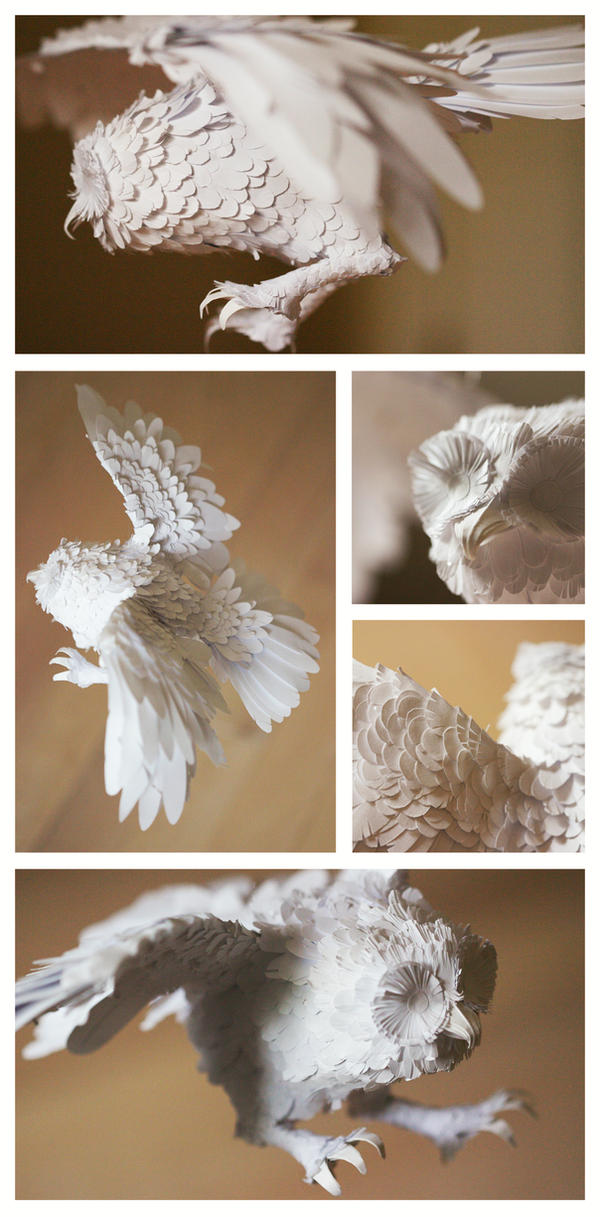 Paper Sculpture - Owl