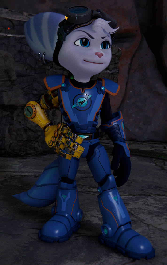 Rift Apart: Galactic Ranger Rivet (No Helmet) by ROBC00PZ on DeviantArt