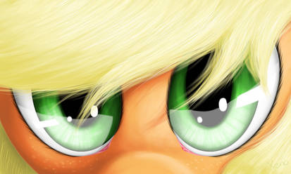 Applejack's eyes