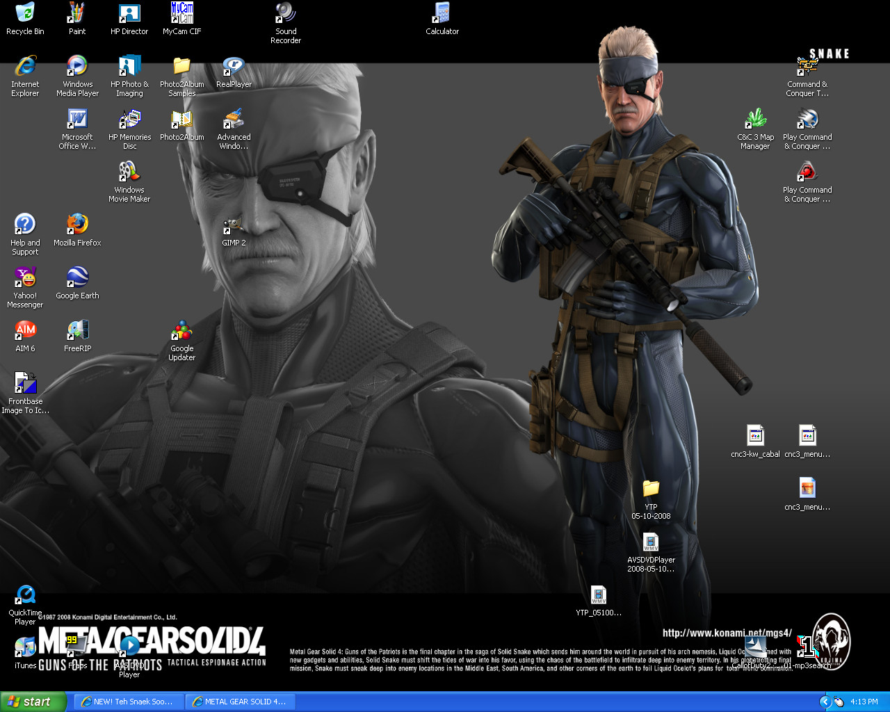 Windows XP - Old Snake by CrazyDave55811 on DeviantArt