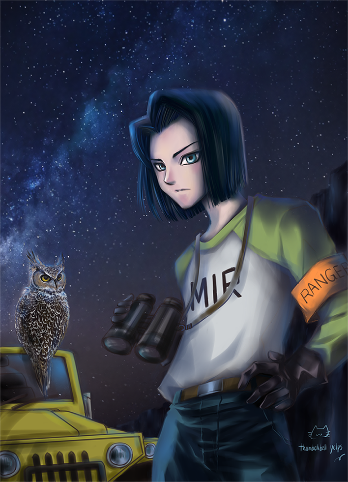 Android 17 Dragon Ball Super Happy New Year 2018 By Ittolambo On