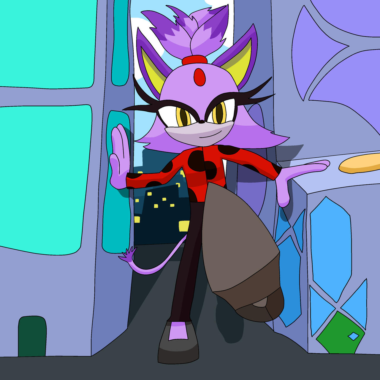 Blaze Keyed Deviantart Attack of the 50ft Blaze by OrmeEsturGTS on DeviantArt