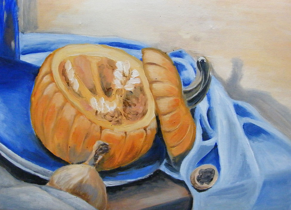 still life oil painting on canvas