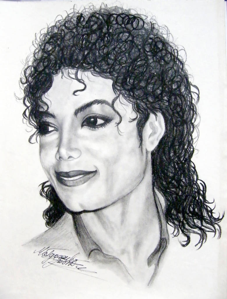 Michael Jackson portrait - ink drawing by gosia-jasklowska on DeviantArt