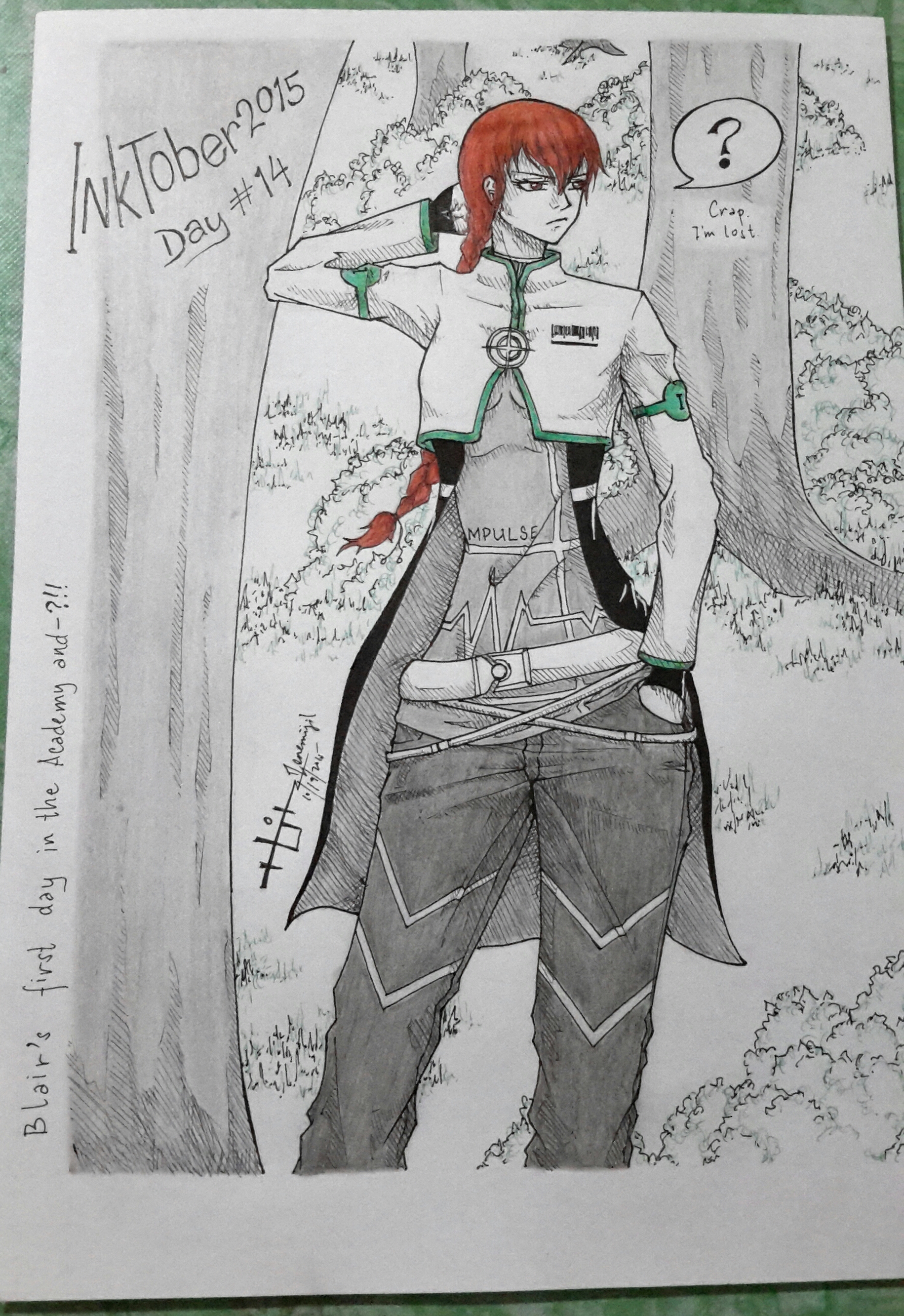 Inktober day14 by Zenemijil
