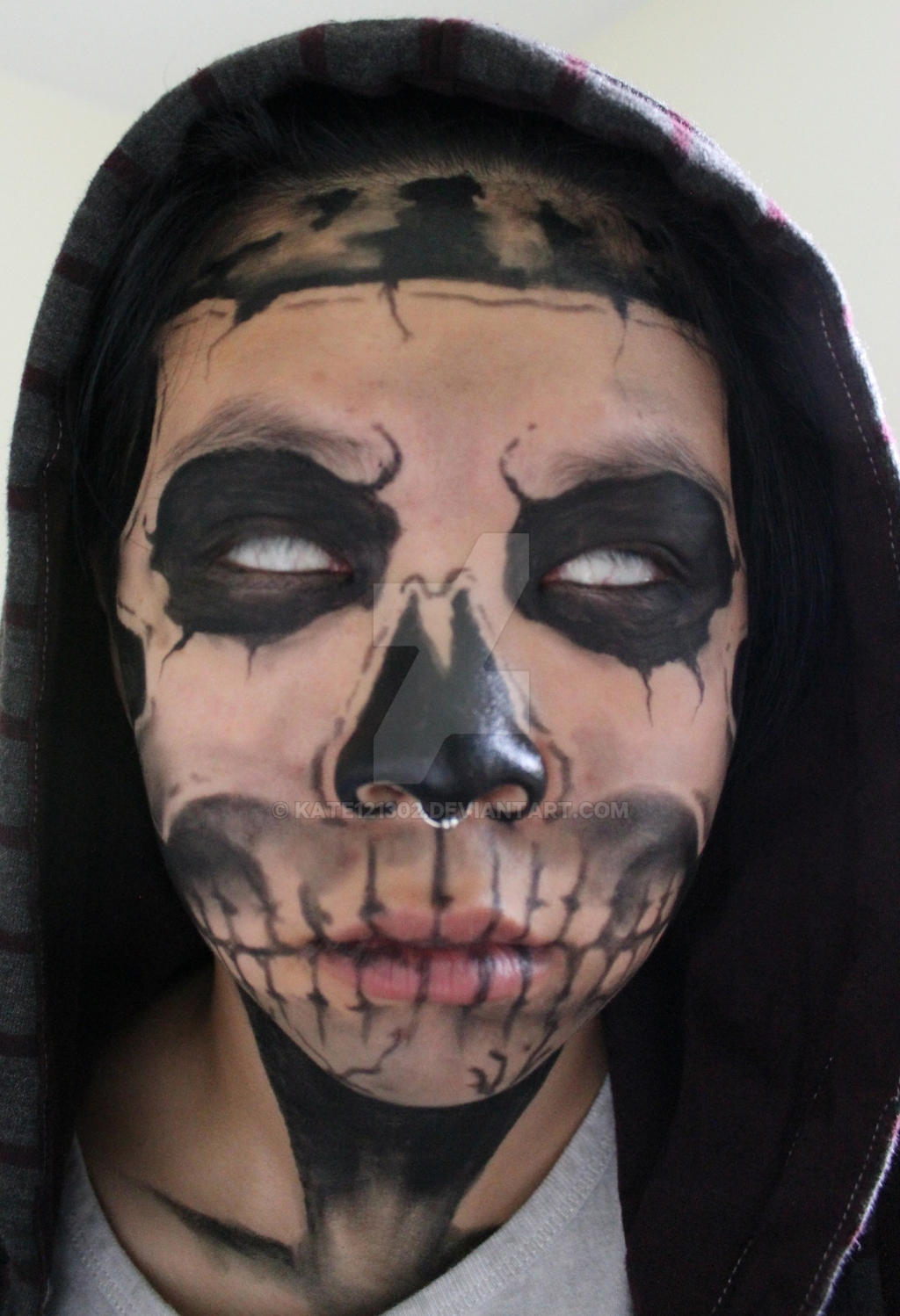 Zombie boy makeup 2 by kate121302 on