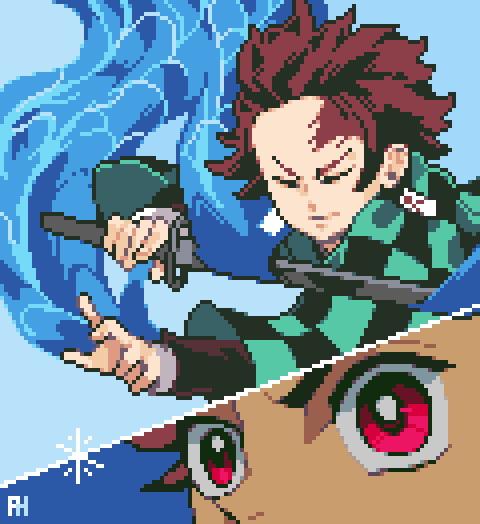 Demon Slayer Tanjiro Water Breathing GIF