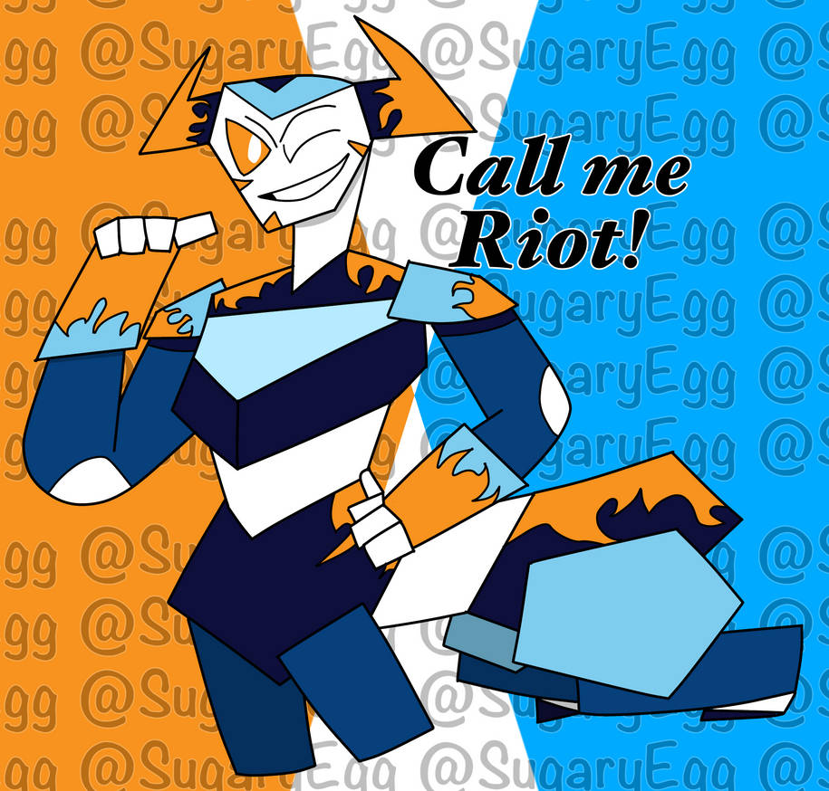 First Bot Transformers oc, Riot! by SugaryEgg on DeviantArt