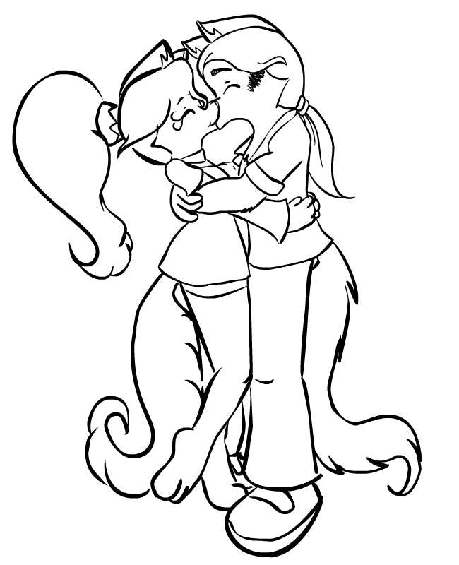 Lineart - Kiss