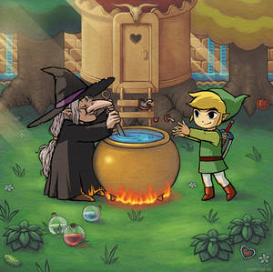 Zelda 3 potion shop