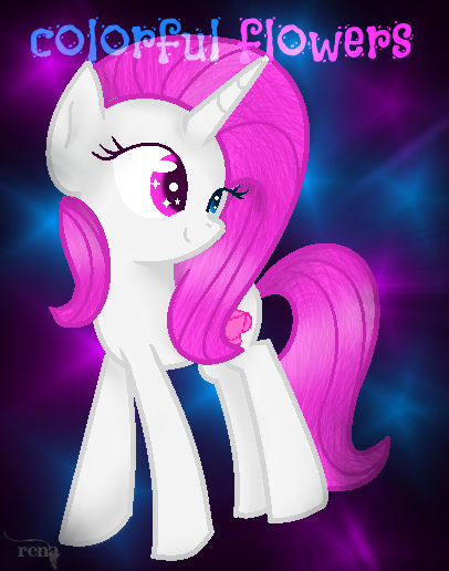 mlp: colorful flowers by Nyxeii on DeviantArt