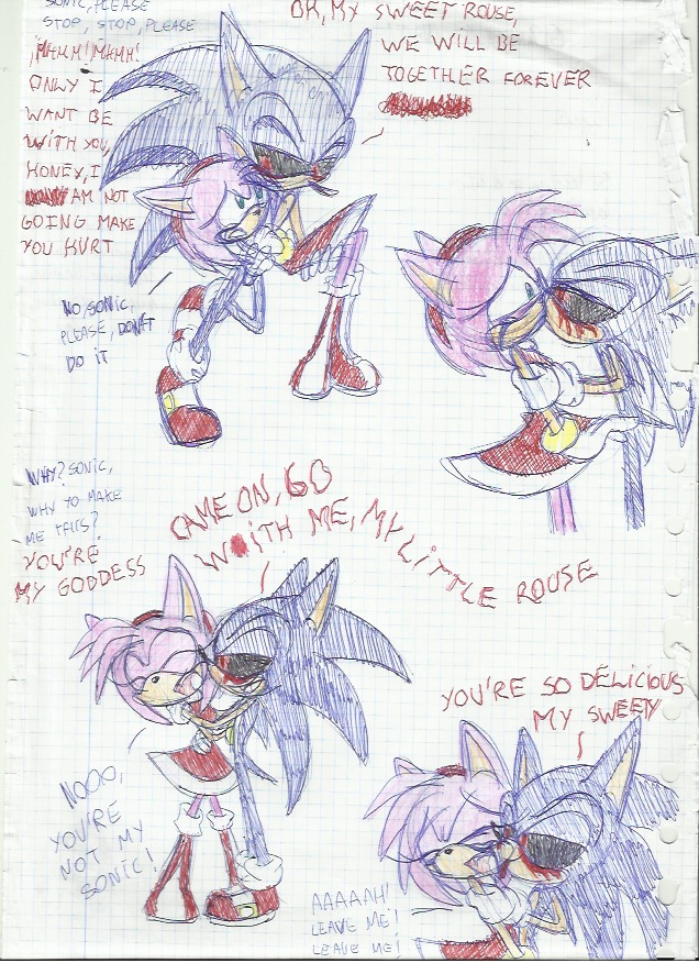 Sonic EXE X Amy by SweetSilvy on DeviantArt