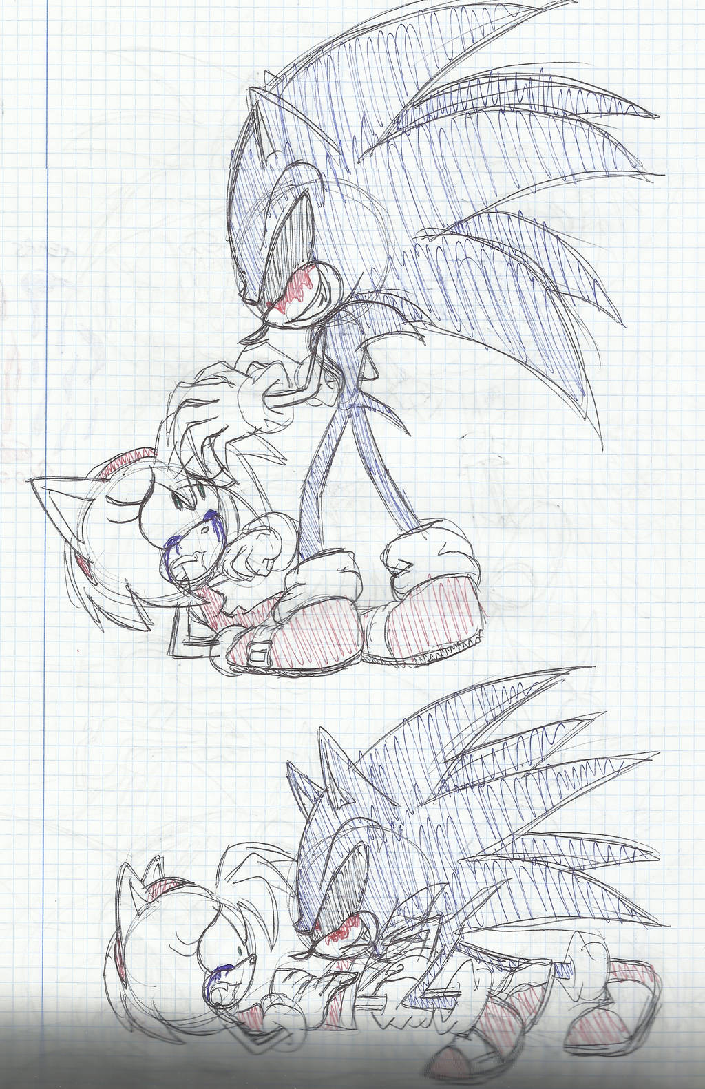 Sonic exe X Amy 2 by SweetSilvy