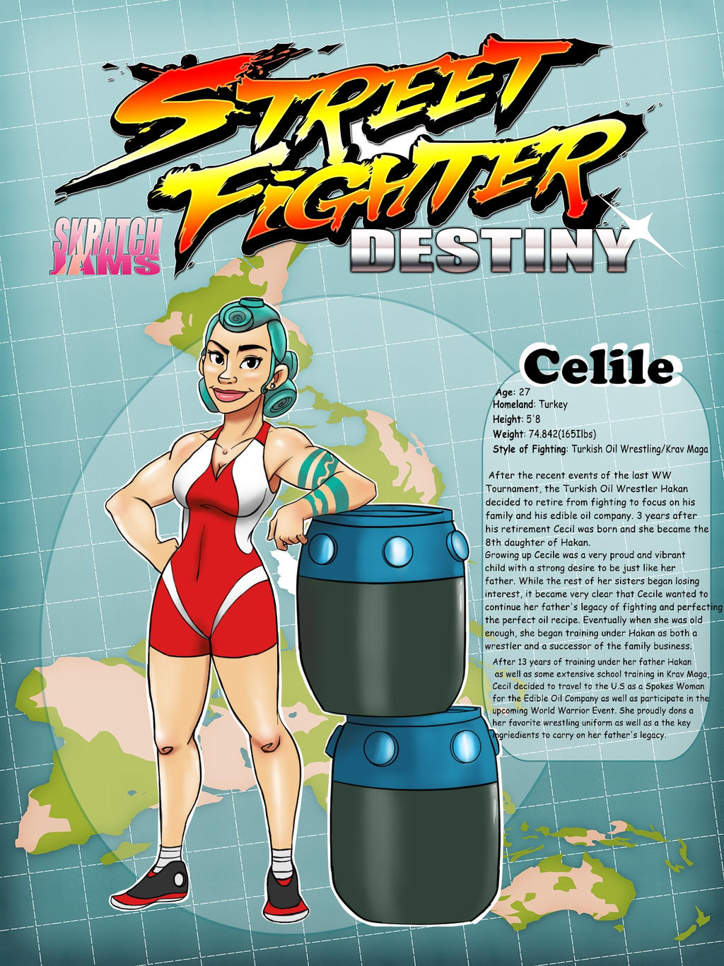 SkratchJams Street Fighter: Cecile